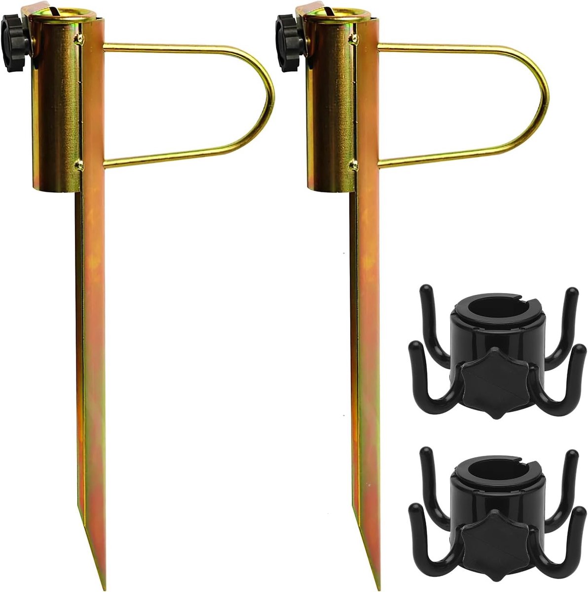 Parasolhouder - Metaal - 20-35 mm - Sterke Grondspies voor Stabiele Bevestiging - Voor Buitengebruik