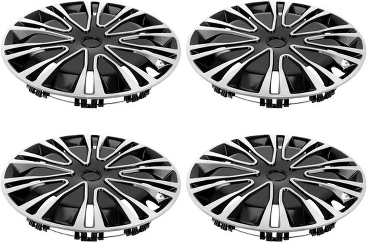 Wieldeksel Universele Pasvorm - 15 Inch - Beschermt Wielen - Stijlvolle Hubcaps - Duurzaam Plastic - Set van 4 - Wielhubcap