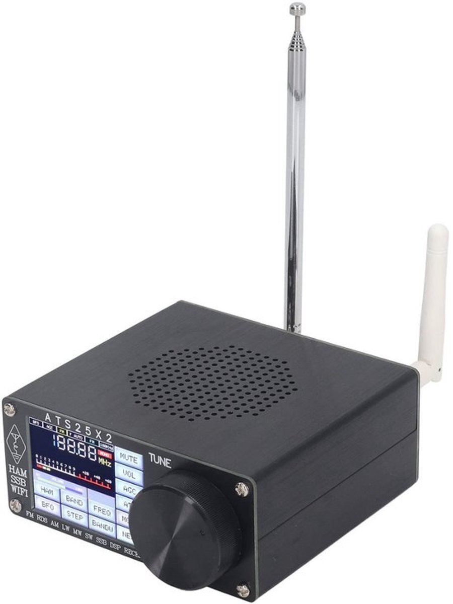Bandradio Volledige Ontvanger - DSP Technologie - Spectrumscanning - Frequentiebereik FM/AM - Ideaal voor Kortegolffrequenties - Optimale Ontvangst