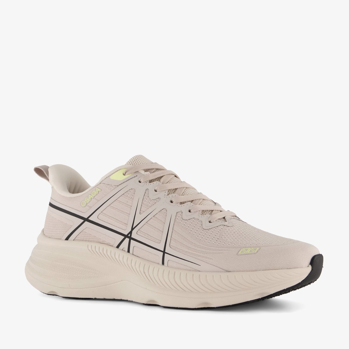 Osaga Zeus heren hardloopschoenen beige - Maat 45 - Uitneembare zool