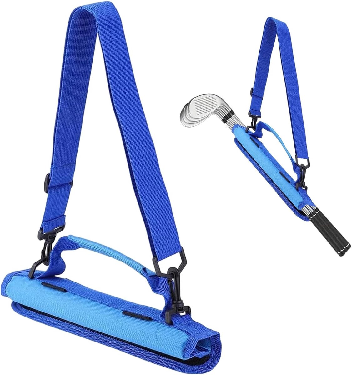 Draagbare Golf Tas van Nylon met Klittenband, Geschikt voor 3-4 Golfclubs, Lichtgewicht en Duurzaam