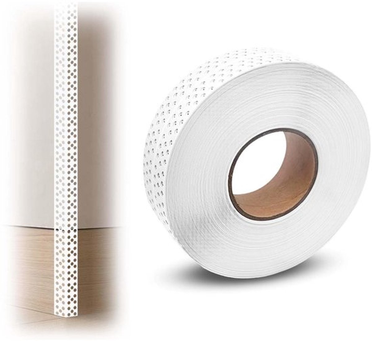 Zelfklevende glasvezeltape 5 cm x 40 m voor gipsplaten, afplakken en isolatie, ideaal voor renovatie en klussen