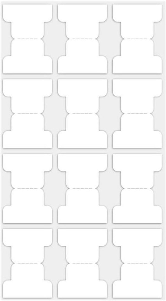 Kleurige Zelfklevende Index Tabs voor Notebooks, Planners en Bijbels - 1200 Stuks Schrijfbare Blokjes en Bladwijzers