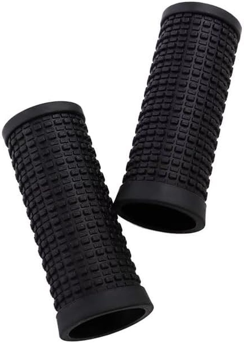 Fietsstuurhandvatten - Fietsgrepen Stuur - Fietsen Comfort - Ergonomisch Antislip - Korte Grepen - Zwart