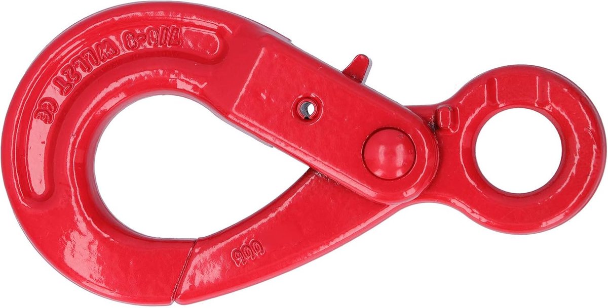 SnelShoppen - Slip Haak Veiligheidsslot Legering Staal Oogtype Zelf Locking Rotatie Hijshaken G80 2T voor Fabriekslifting Transport Constructie Engine