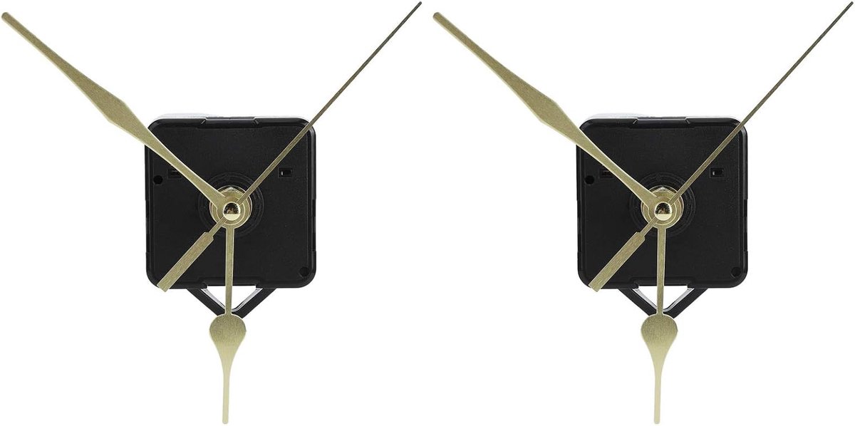 SnelShoppen - 2 Set Hoge Kwaliteit Quartz Beweging Pointers Kit Mechanisme Fittingen Voor DIY Klok Goud Voor Ambachtelijke Klokken Frameloze Wandklok