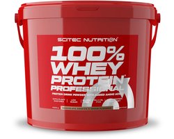 Scitec Nutrition ® - 100% Whey Protein Professional (4000 gram - Chocolate/Cookies & Cream) - Chocolade/Cookies and Cream - 133 eiwitshakes - Premium proteine poeder met leucine, glutamine, arginine, taurine, papaïne en bromelaïne