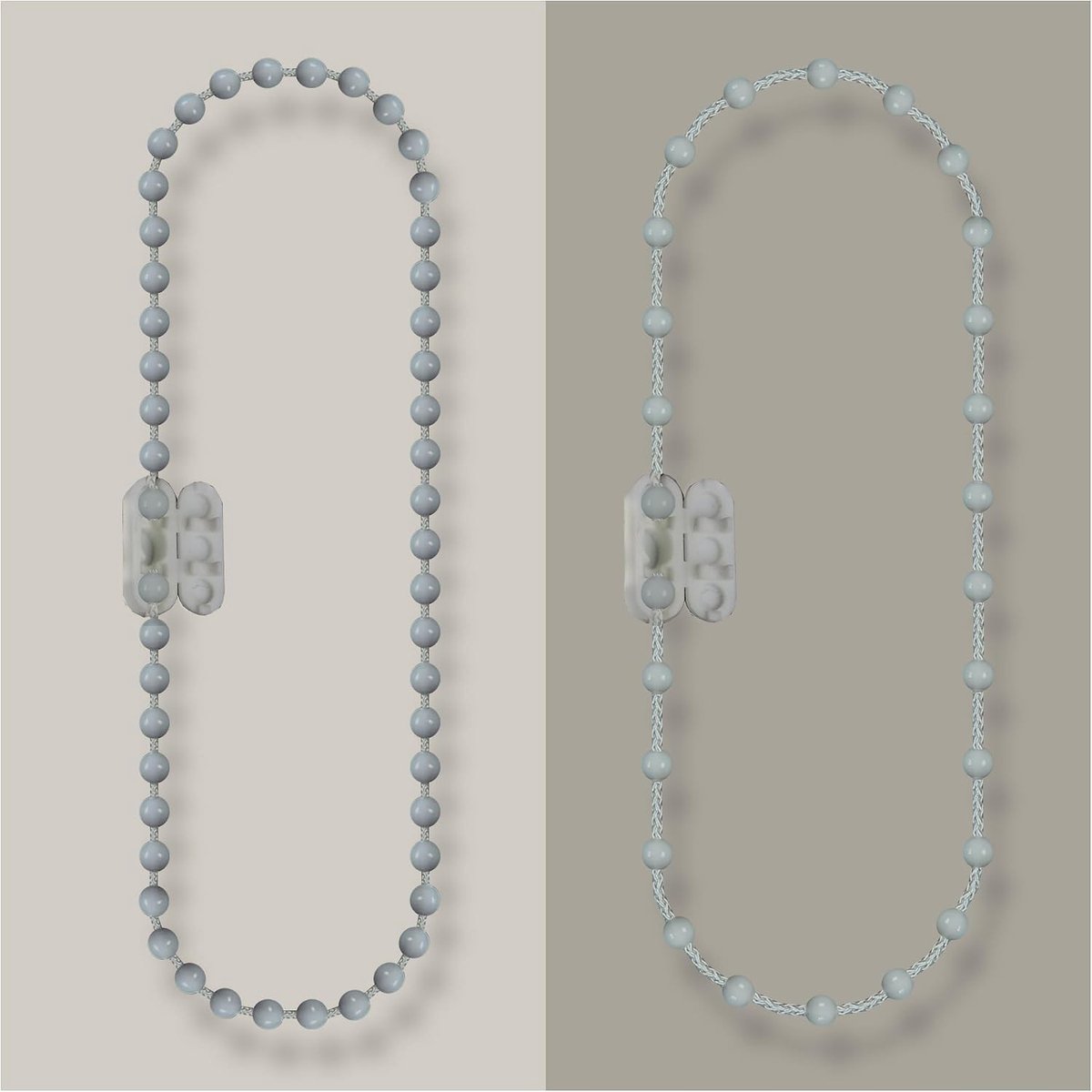 Rolgordijnketting - Grijs - 180 cm - PVC Bedieningsketting - Voor Rolgordijnen en Lamellengordijnen