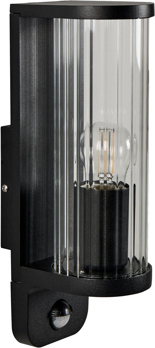 MOSSAT - Buitenwandlamp - Zwart - Aluminium