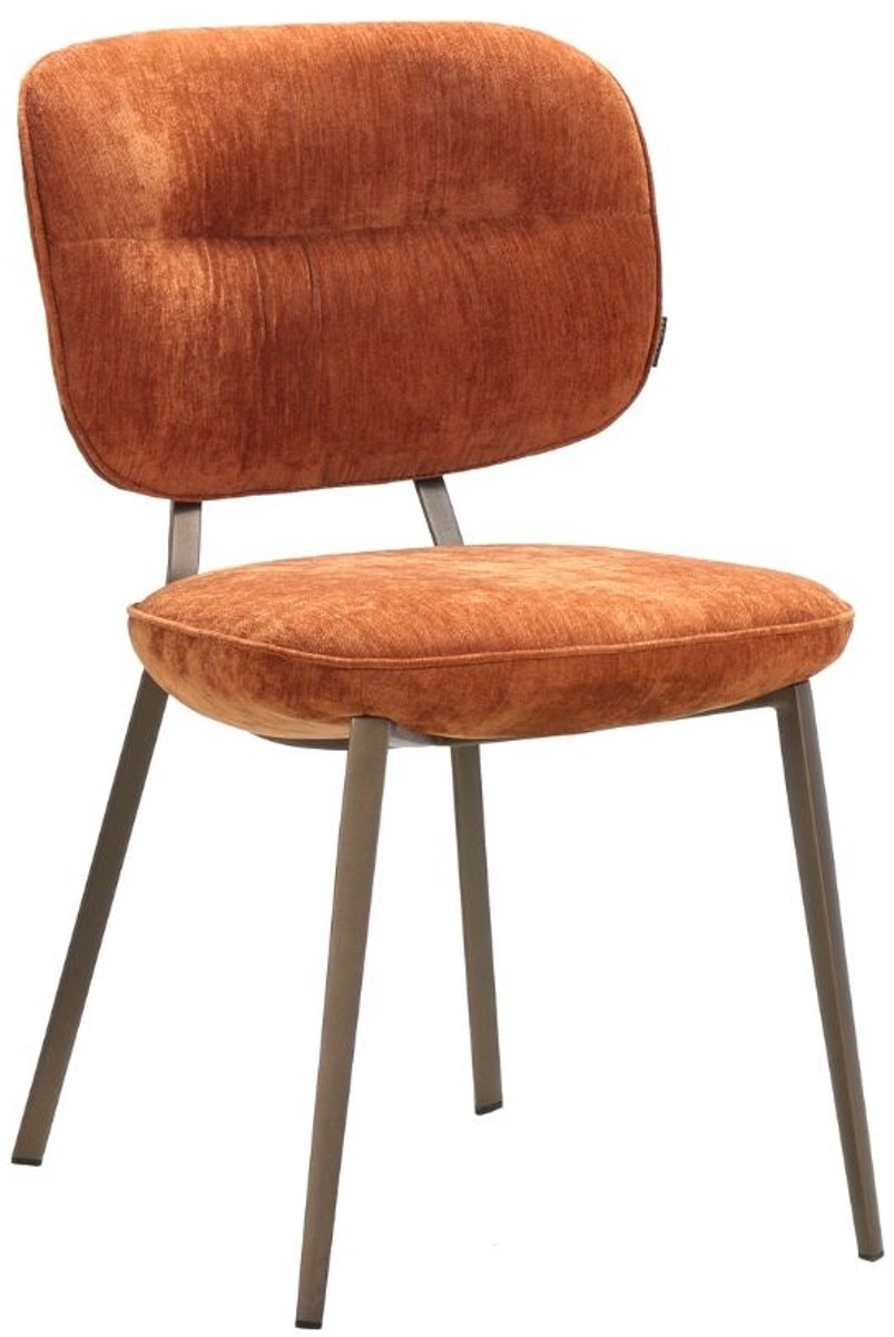 Bronx71® Eetkamerstoel Rosa velvet okergeel - stoel