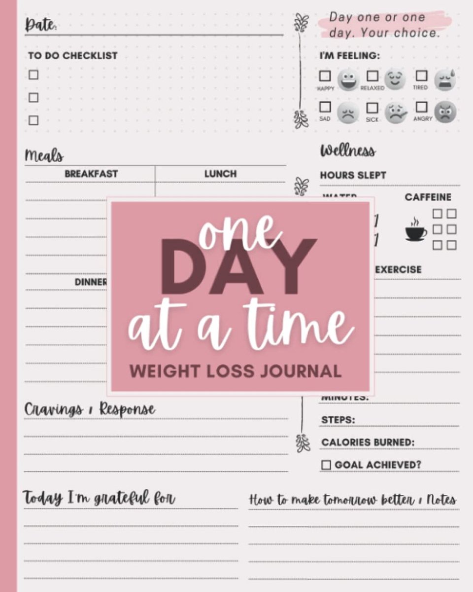 Weight Loss Journal for Women: 12-Week Weight Loss Tracker Journal - ShopVlot