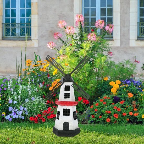 Draaibare Windmolenbladen van Plastic voor Tuinaccessoires en Buitenversiering - Duurzaam en Sfeervol — afbeelding 2