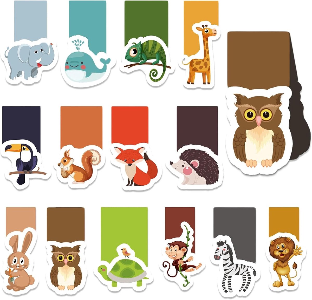 Creatieve Magnetische Dieren Boekenleggers - Set van 30 Unieke Boekenleggers voor Kinderen, Studenten en Boekenliefhebbers - Perfect Cadeau voor Lezers