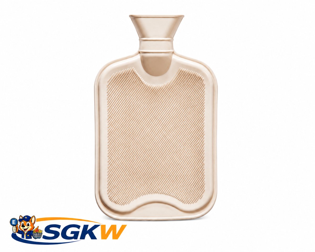 Kruik van natuurlijk rubber, 2 liter, beige