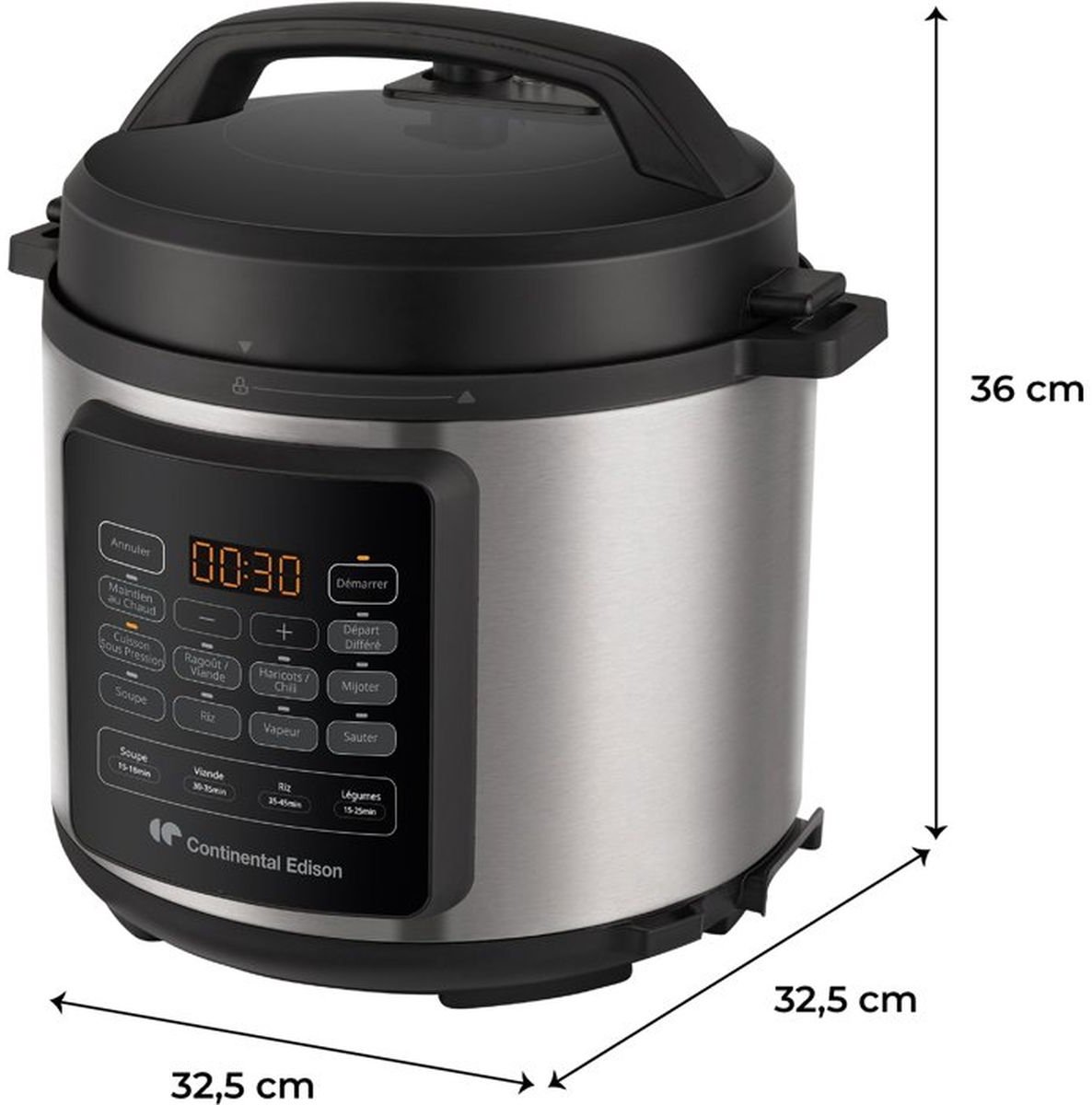 Continental Edison – CEMCSP10006L – Multicooker – Druk – 6 liter – foto 2