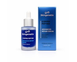 Skingenetix Copper Peptide Serum 2% GHK-Cu - Anti-Aging Gezichtsserum met Vitamine C en Hyaluronzuur - 30 ml