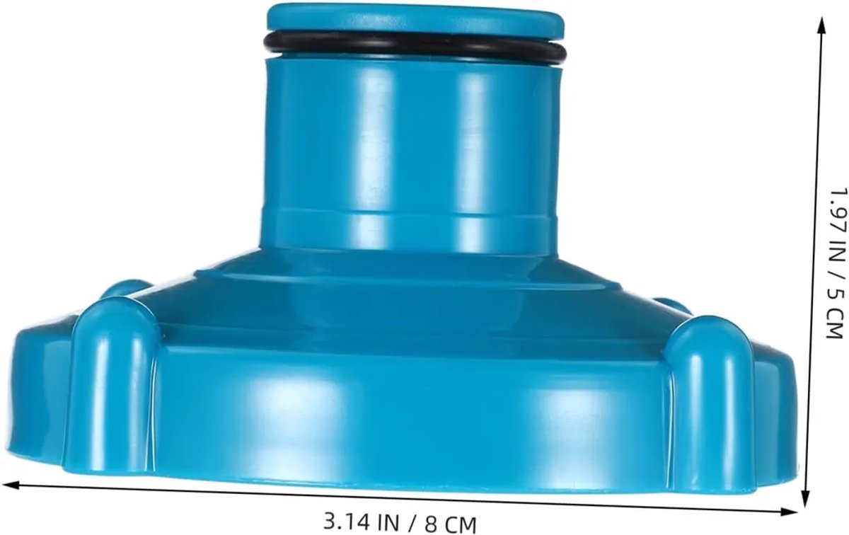 Zwembadslangaansluiting op grondniveau, Geschikt voor skimmeropzetstuk, Geschikt voor het reinigen van het zwembad, blauw.