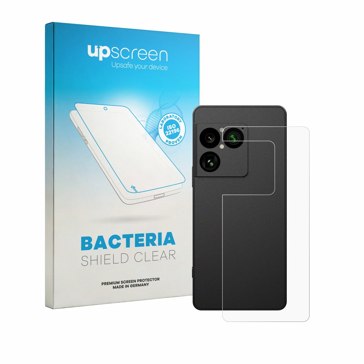upscreen - Screenprotector voor Sony Xperia 1 VIII (Achterkant) - Folie Beschermfolie transparant antibacterieel