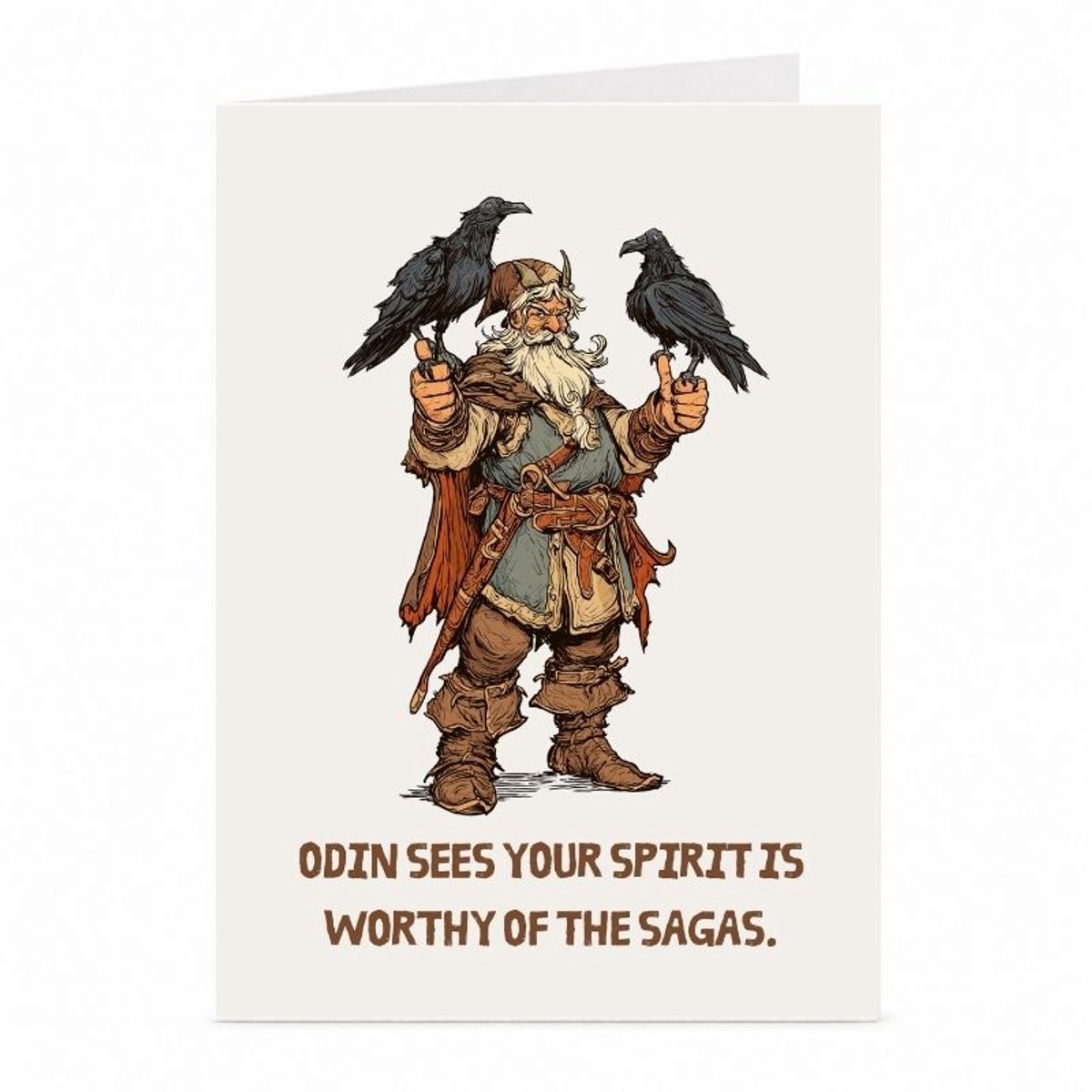 Odin - Motivatiekaart - JustTheCardGuy - A6 met envelop