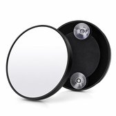 Vergrotende make-up spiegel - Vergrootspiegel - Make-up spiegel - Scheerspiegel - Cosmeticaspiegel - Spiegel met zuignappen - 10x vergroting - Magnifying makeup mirror - Zwart - 10 cm - Jonyx