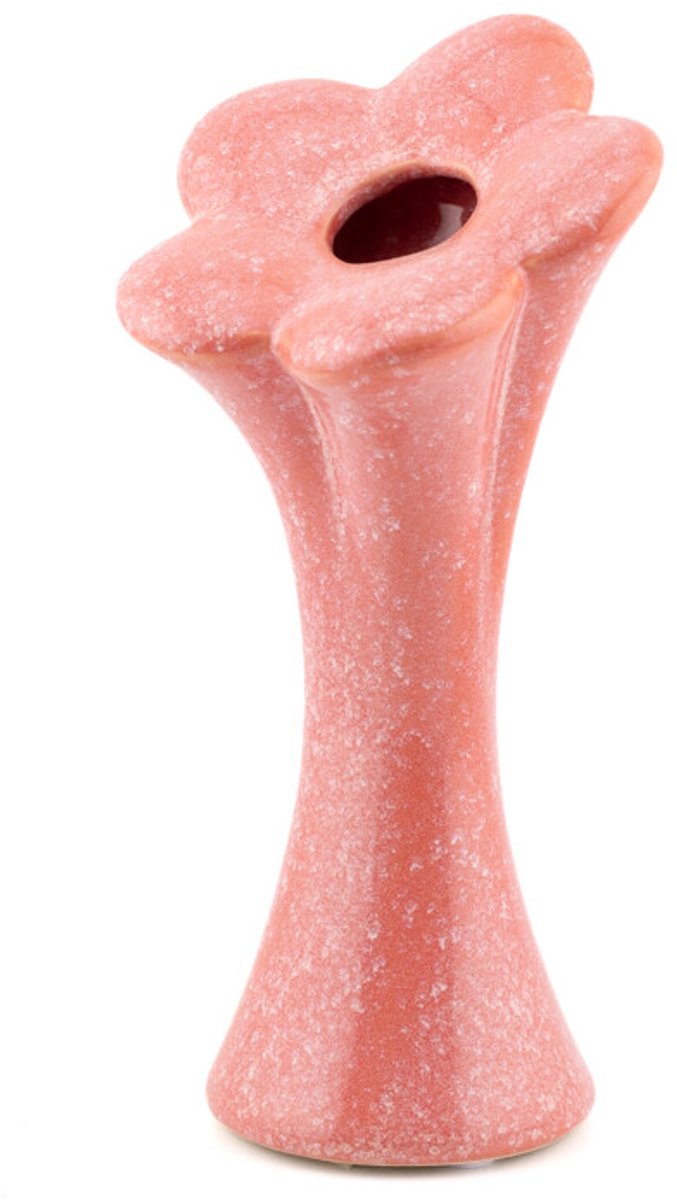Vaas bloem roze S