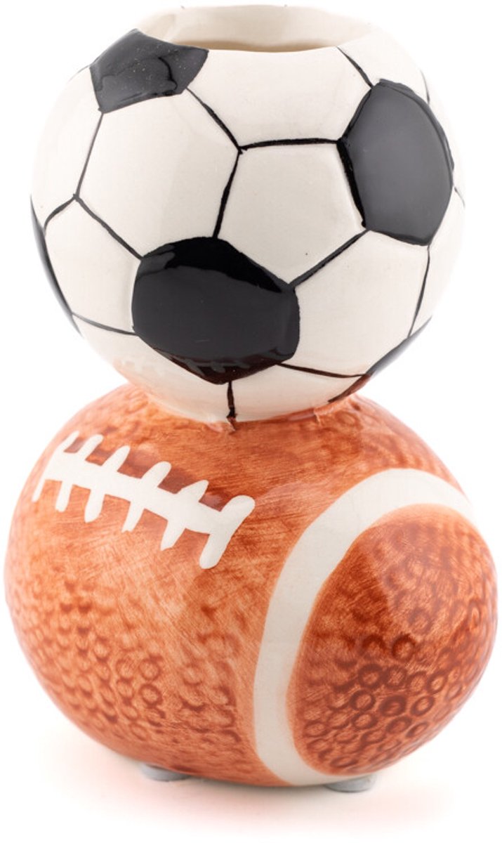 Aardewerk vaas voetbal rugby Wk 2026