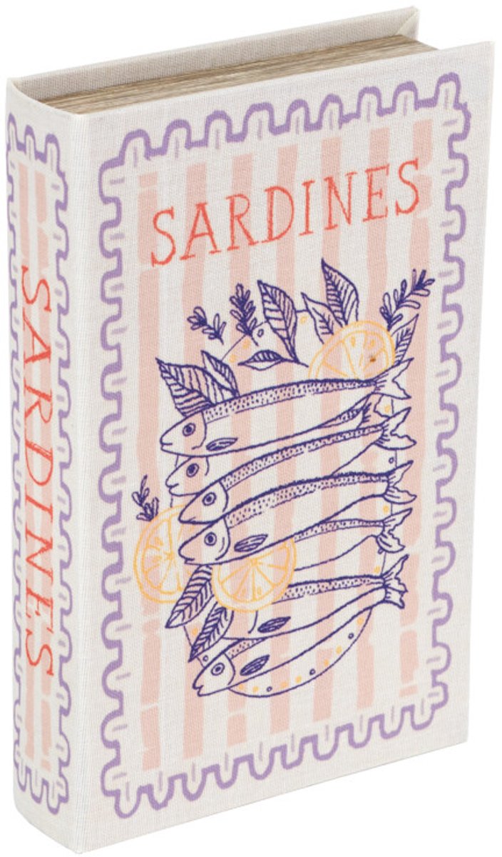 Opbergboek Sardines Stamp 26x17cm