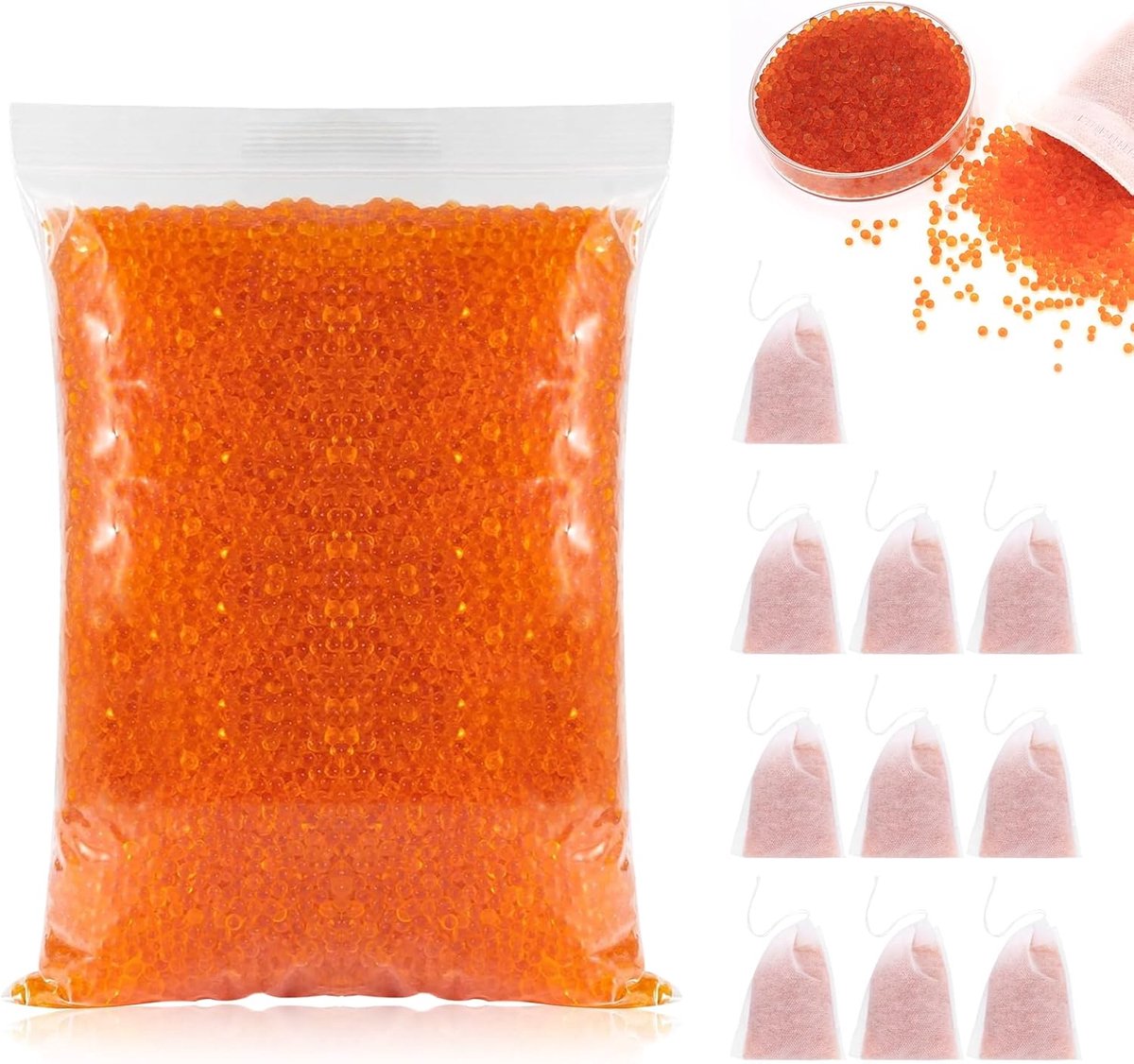 Silicagel regenereerbaar droogmiddel 400g, kleurverandert bij vocht, herbruikbaar kiezelgel droogmiddel voor - ShopVlot