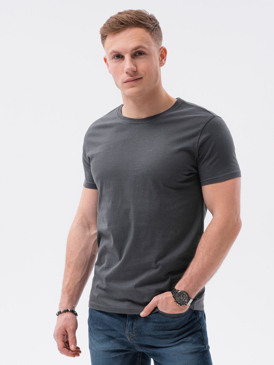 Ombre - Heren T-Shirt - Antraciet - Grafiet - Grijs