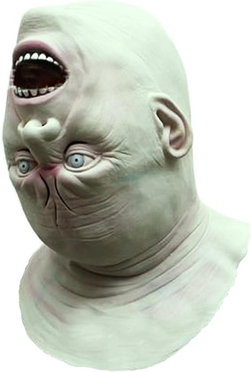 Dik Halloween Kostuum met Volledige Masker voor Feest, Perfect voor Alien, Zombie en Demon Thema's