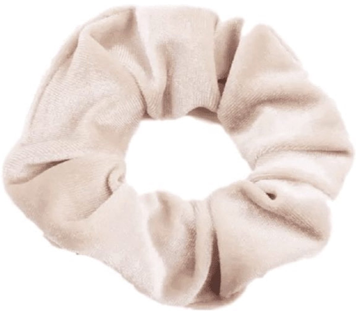 Haarspullen - Scrunchie Velvet Beige