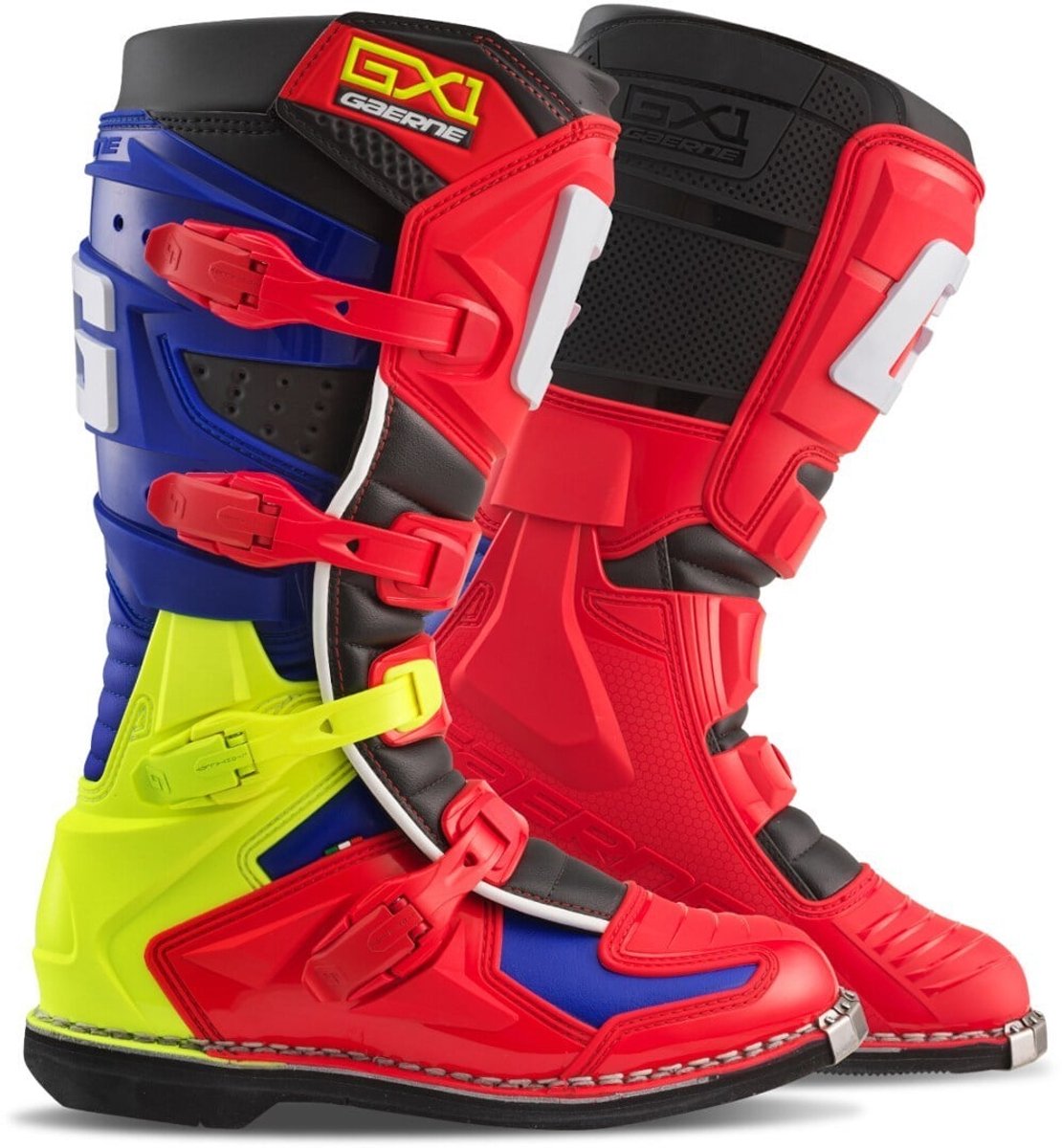 Gaerne GX-1 Goodyear Rood Neon Geel Crosslaarzen -