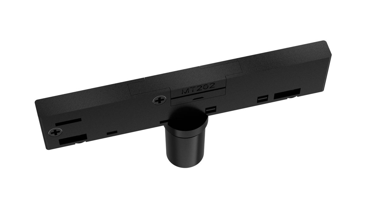 Micro Line track adapter zwart - koppelstuk voor het Micro Line railverlichtingssysteem, aluminium, IP20, 220-240V
