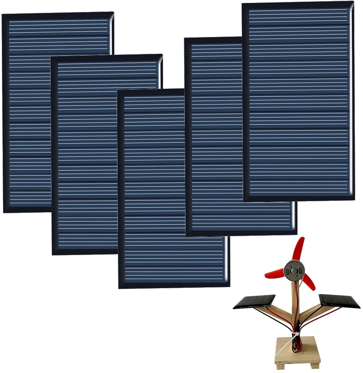 Mini zonnepaneel, micro-zonnepaneel, klein zonnepaneel, polykristallijn silicium zonnepaneel, geschikt voor solar - ShopVlot