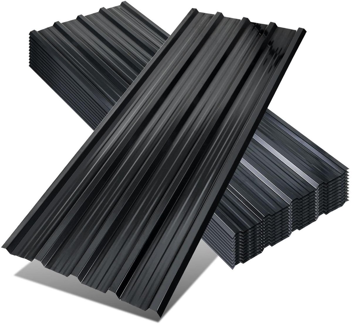 Trapeziumplaten - Dakplaten Golfplaten - Dak & Wand - Verzinkt Staal - 129 x 46 cm - Antraciet