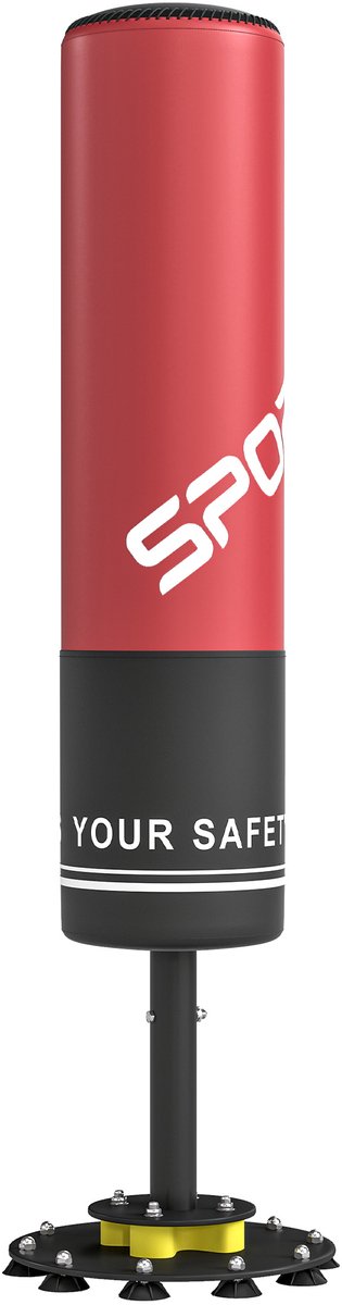 SPORTNOW Boxing Punchbag-Stahl, EPE-Ø38 x 135H cm-Rot