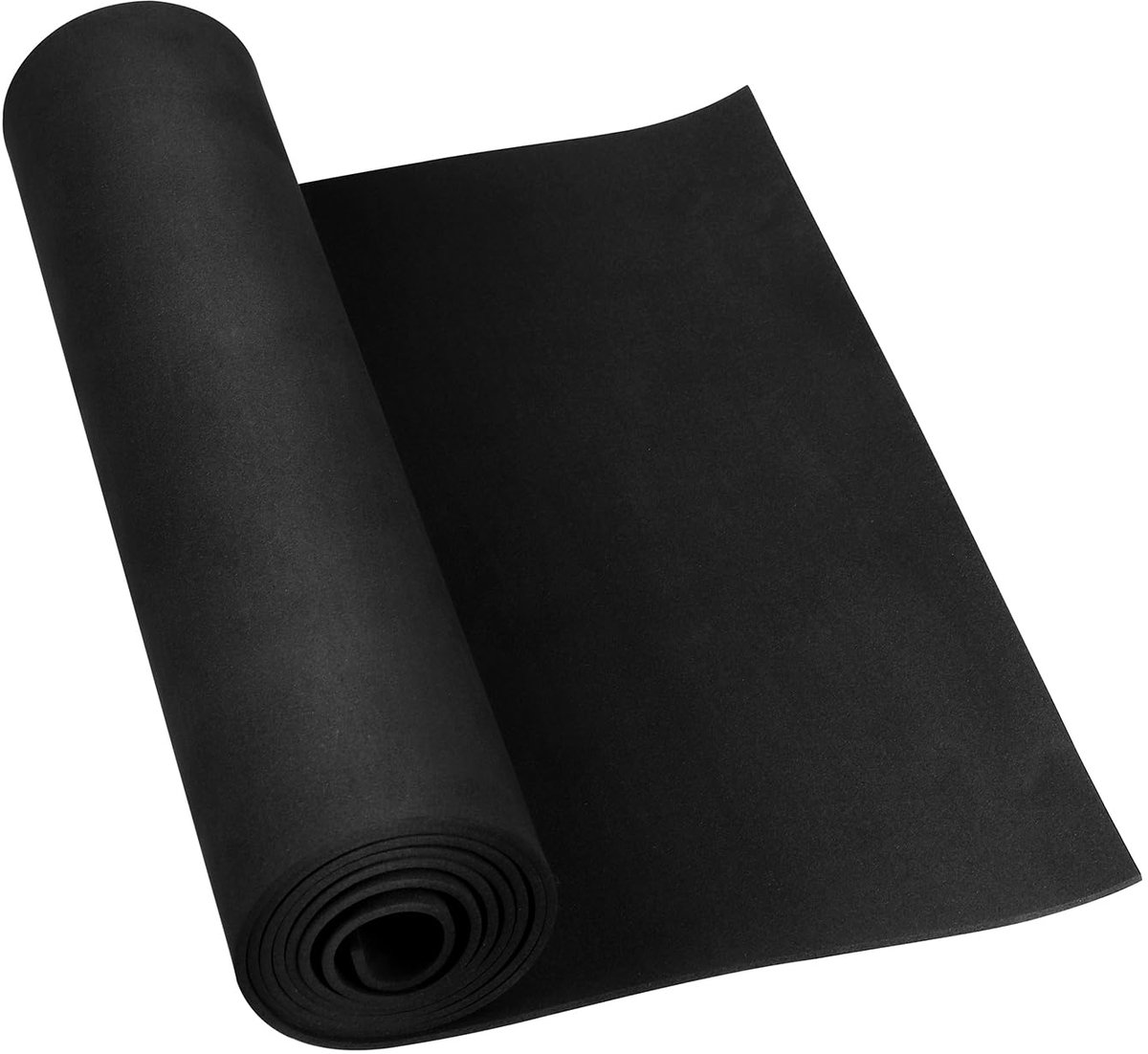 Do²ping Zwart EVA-schuimvel, 1 mm dik (1-10 mm) EVA-schuim voor cosplay, 124,5 x 34 cm, met hoge dichtheid 86 kg/m3 - ShopVlot