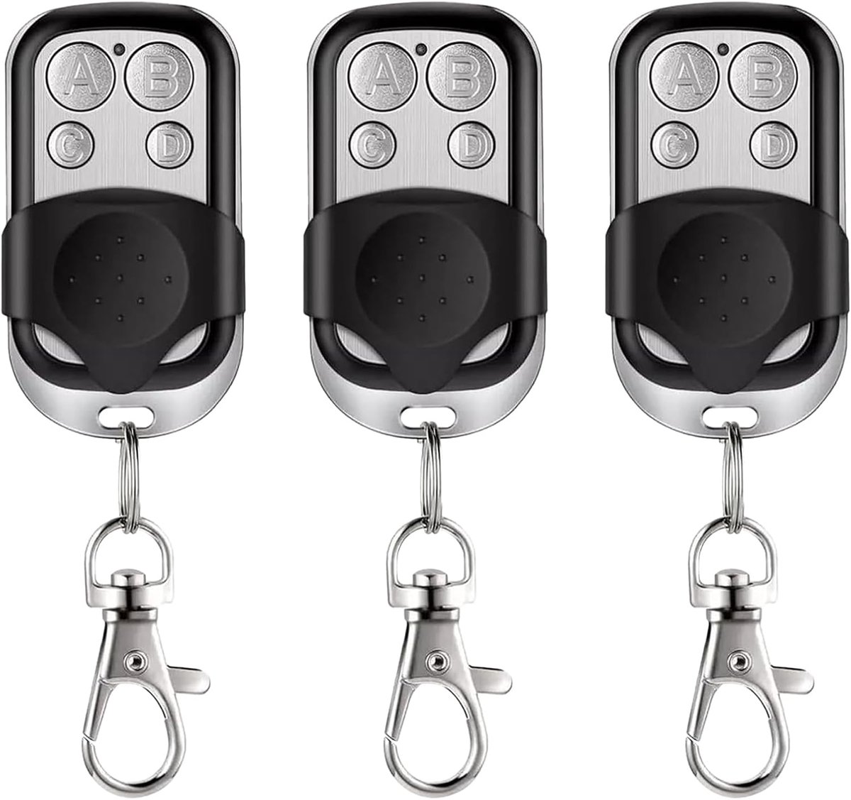 Garagedeur-afstandsbediening, 3 universele 433 MHz-afstandsbedieningskloners, garagedeuropener, 433 MHz-afstandsbediening, geschikt voor lichtschakelaars, garagedeuren en auto’s