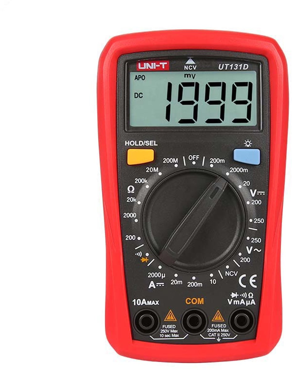 UNI-T UT131D Digitale Multimeter Palm Size 2000 Counts CAT II 250V