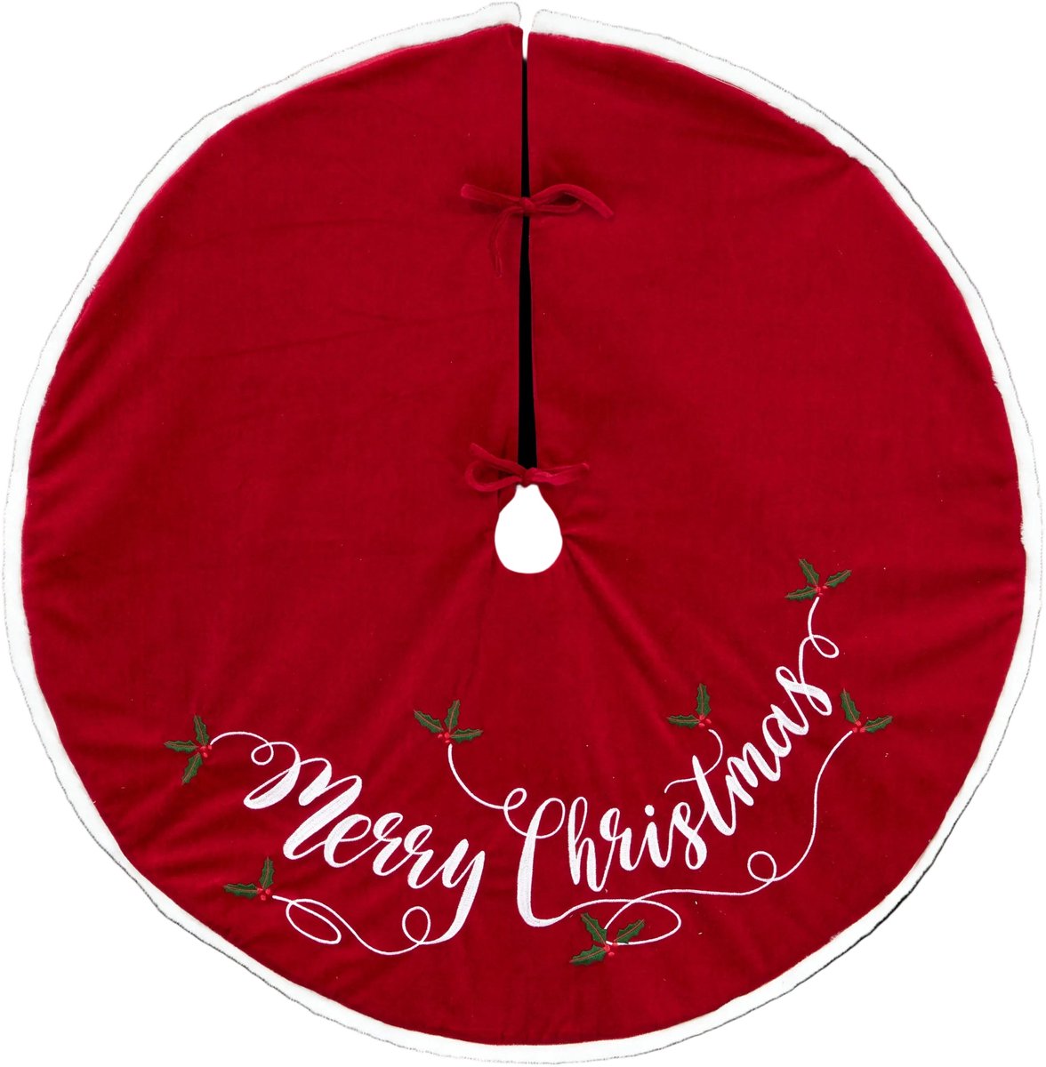 Fééric Lights and Christmas Kerstdecoratie Kerstboomrok - Ø90xH2cm - Rood