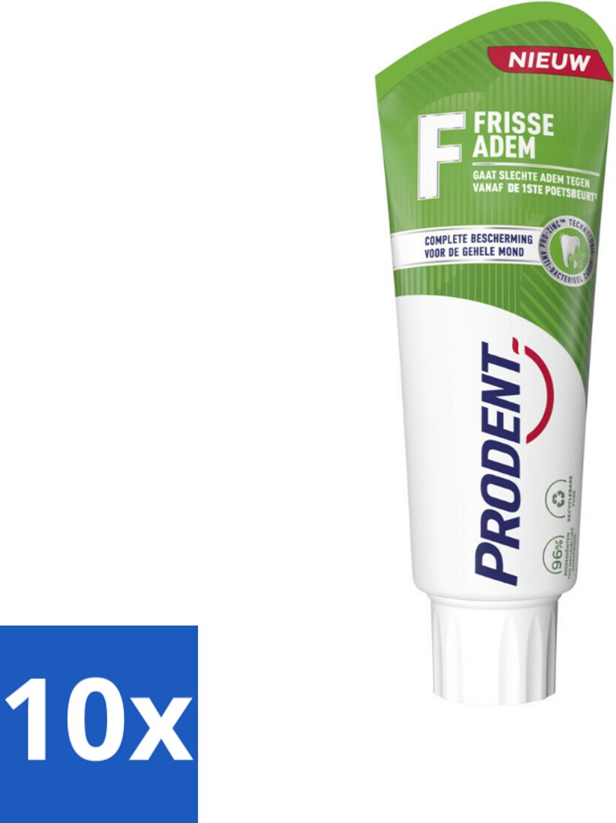10 x Prodent – Tandpasta – Frisse Adem – Pro-Zinc Technologie - Koffie - Koffiezetapparaat - Koffiezetapparaat - Koffiezetapparaat