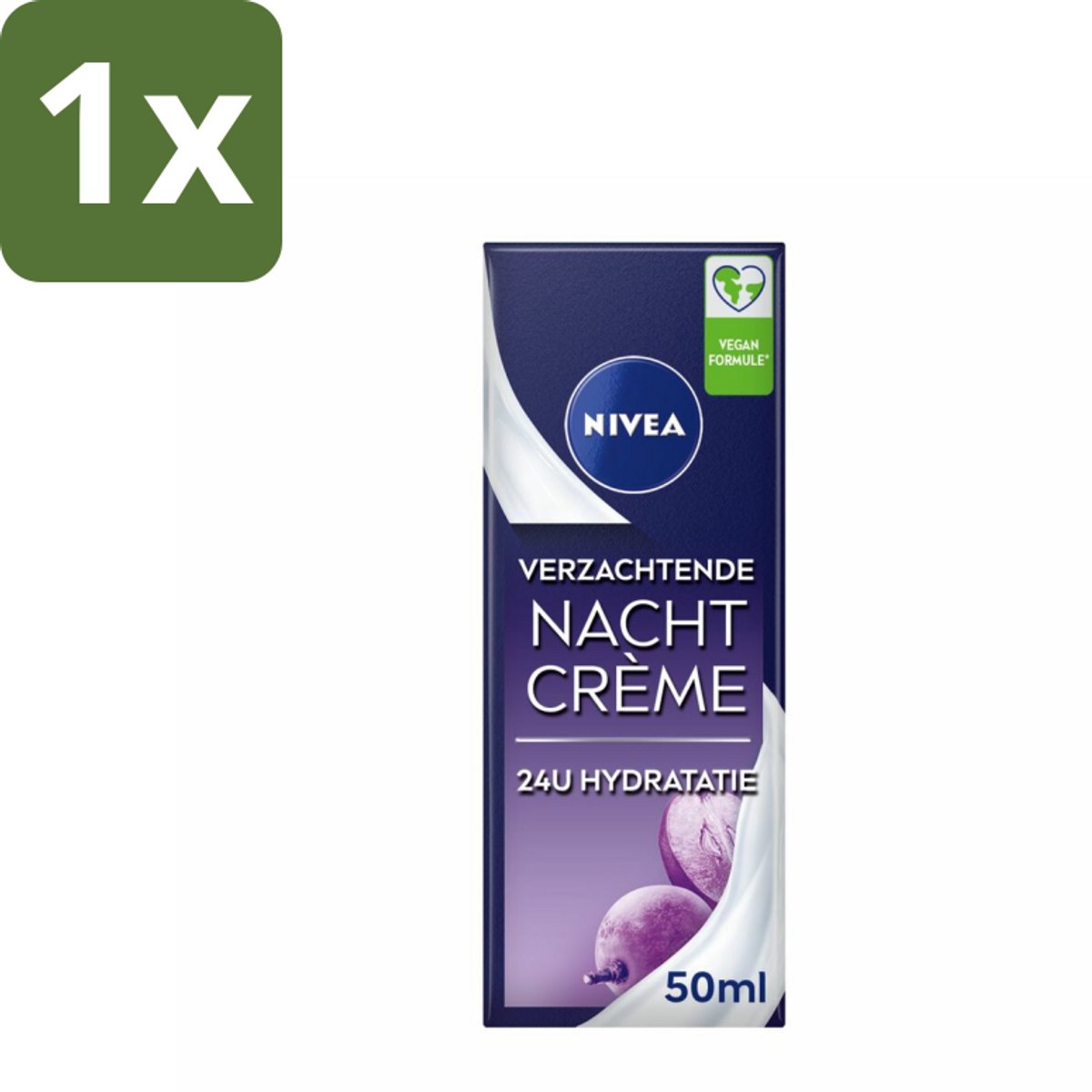1 x NIVEA – Nachtcrème – Essentials Sensitive – 50 ml - Nachtcrème - Hydratatie - Huidverzorging - Herstel - Gevoelige Huid