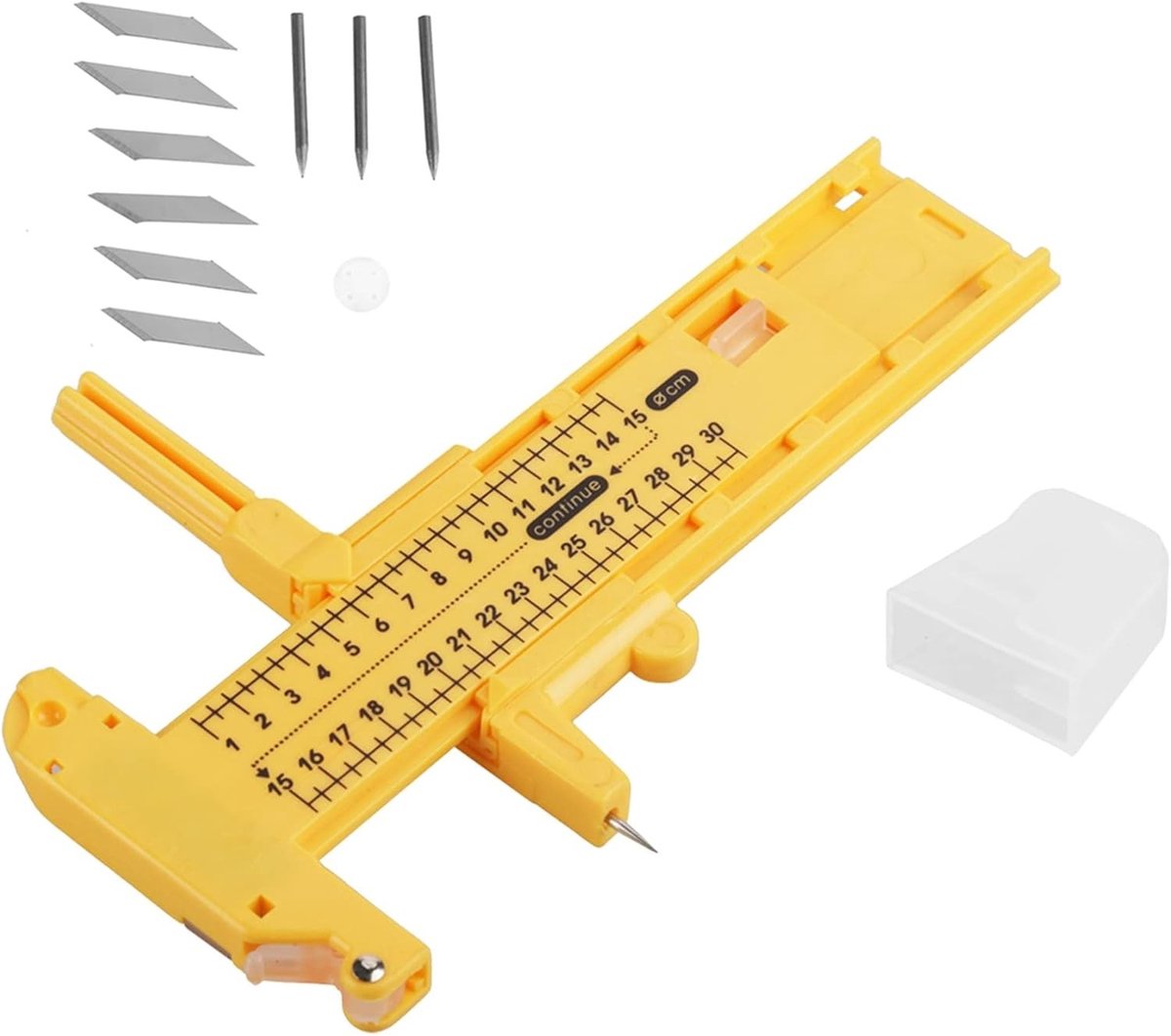 Cirkel snijmachine voor papier en karton, verstelbare snijtool met duidelijke schaal voor kunst en ambacht, ideaal voor scrapbooking en leerbewerking