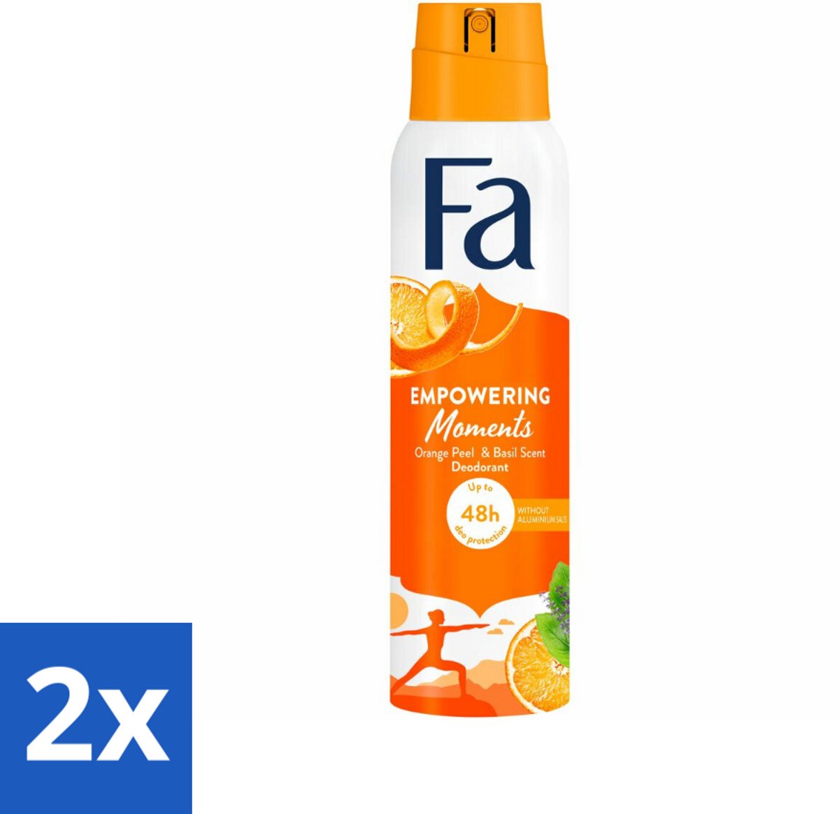 2 x Fa – Deodorant Spray – Empowering Moments – 150 ml - Deodorant Spray - Geur - Zweet - Geurige Deodorant - Frisheid