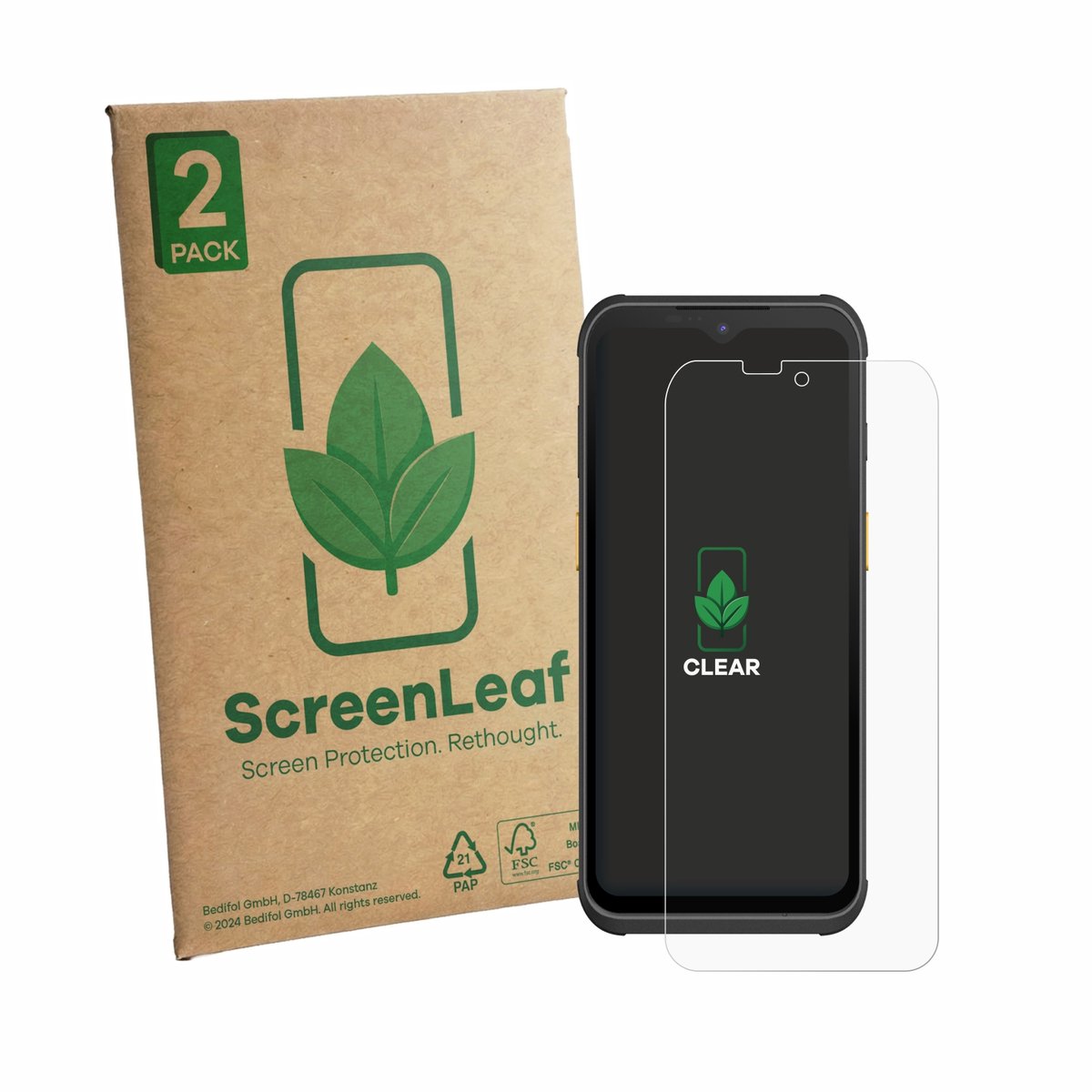 2 Stuks Screenprotector voor Werock Rockscan A260 - Hoogwaardige Beschermfolie transparant