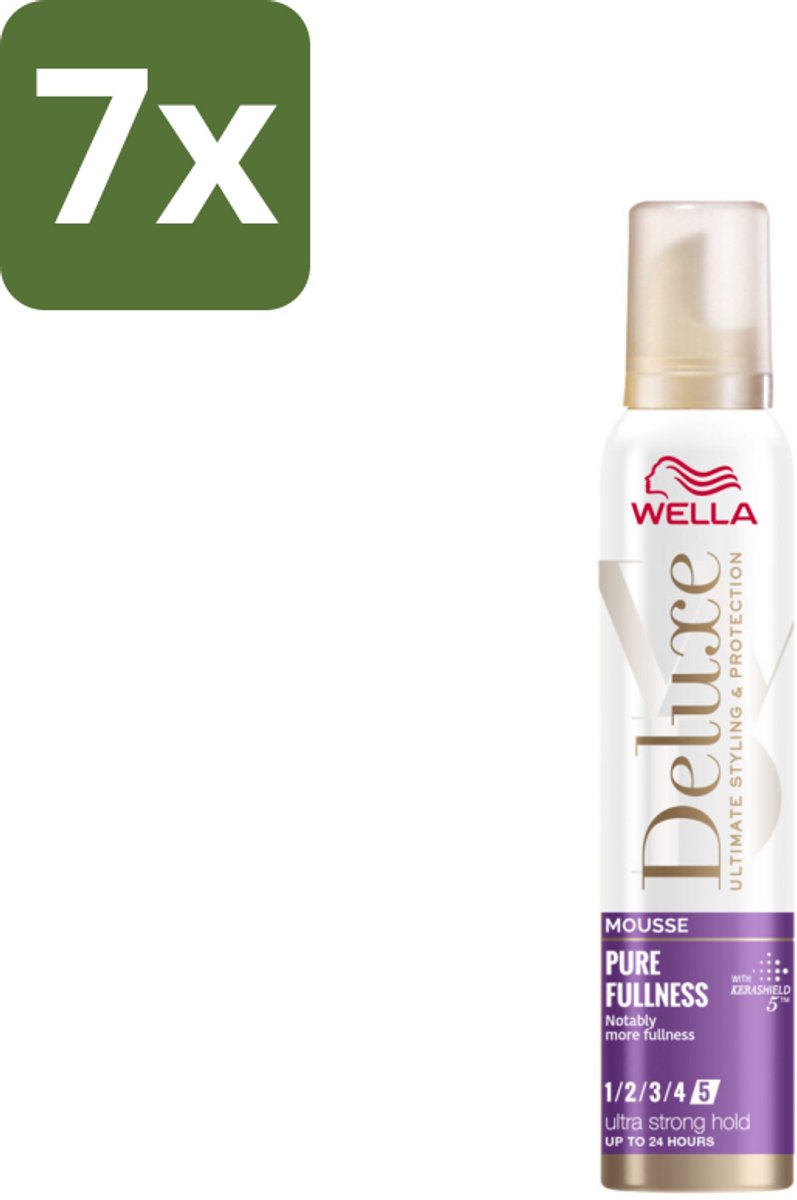 Wella – Deluxe Pure Fullness – Haarmousse – 200 ml - Bulkverpakking - 7 stuks