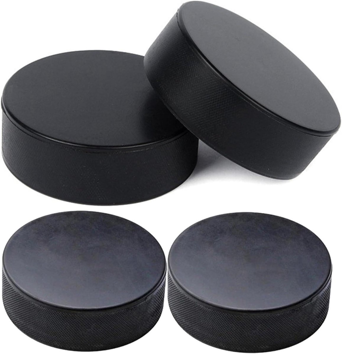 Hockey Pucks - Straathockey Ballen - Sport Training - Officiële Normen - 4 Stuks 75 cm - Water