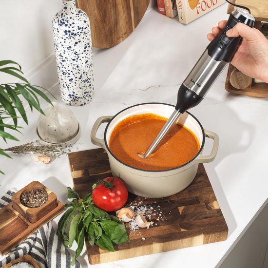 Keukenmachine Set - Mixer Hakker - Maaltijd Voorbereiden - Variabele Snelheden - 500ml Kom - Zwart — afbeelding 4