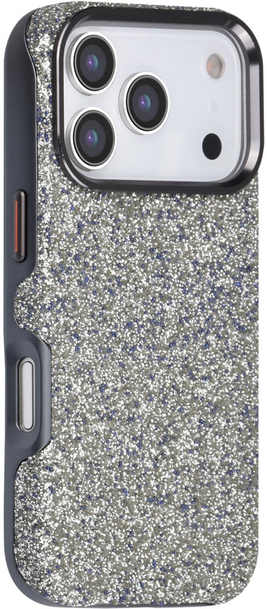 TUNIQ telefoonhoesje voor Apple iPhone 17 Pro - Glitter Magsafe TPU+PC - Grijs