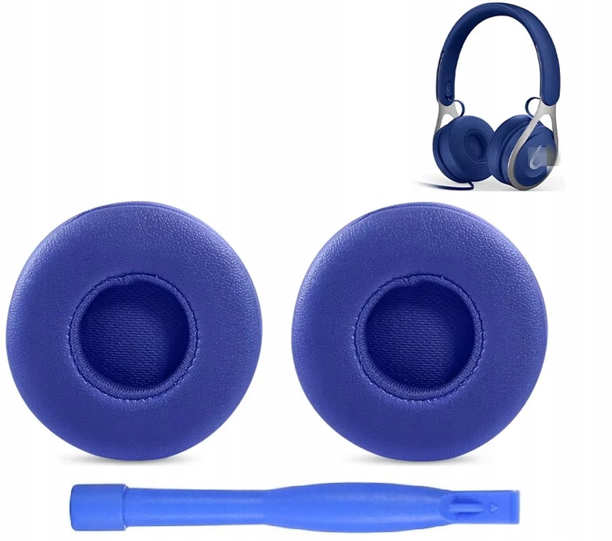 Vervangende Oorkussens voor Koptelefoons - Blauw, 2 stuks